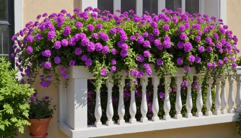 verveine retombante en jardinière