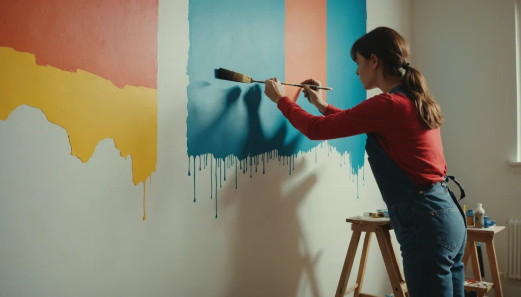 peindre le mur avec ou sans bordure