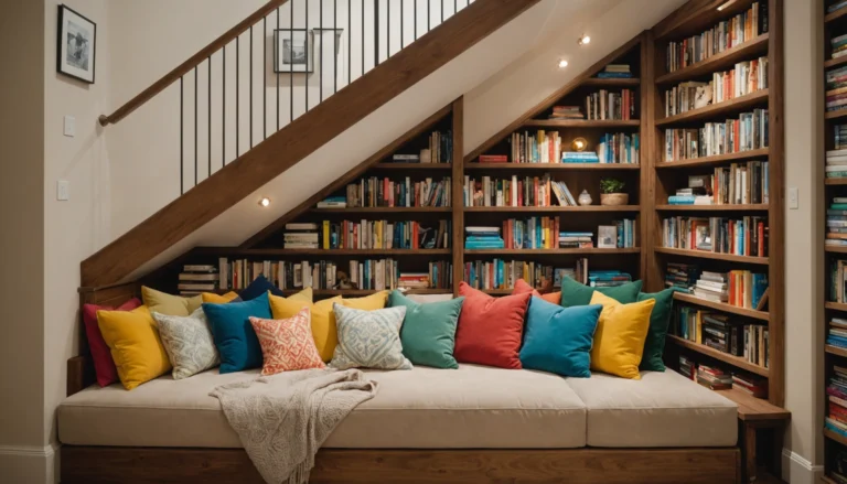 utiliser l'espace sous l'escalier
