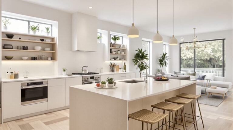 idée aménagement cuisine ouverte sur salon