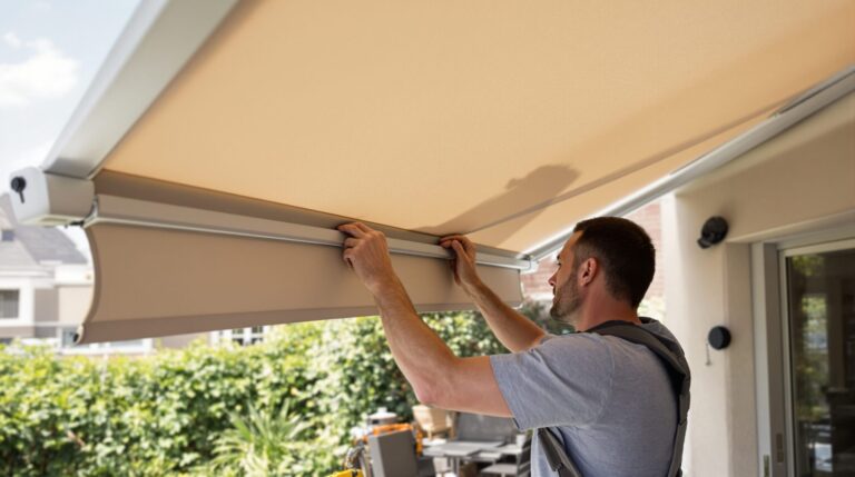 store banne changer la toile