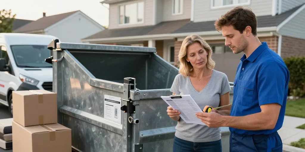 location benne pour vider maison