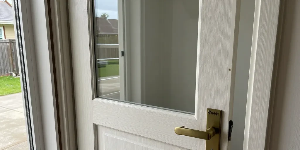 mettre une vitre sur une porte d'entrée